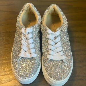 Betsey Johnson Rhinestone Sneakers